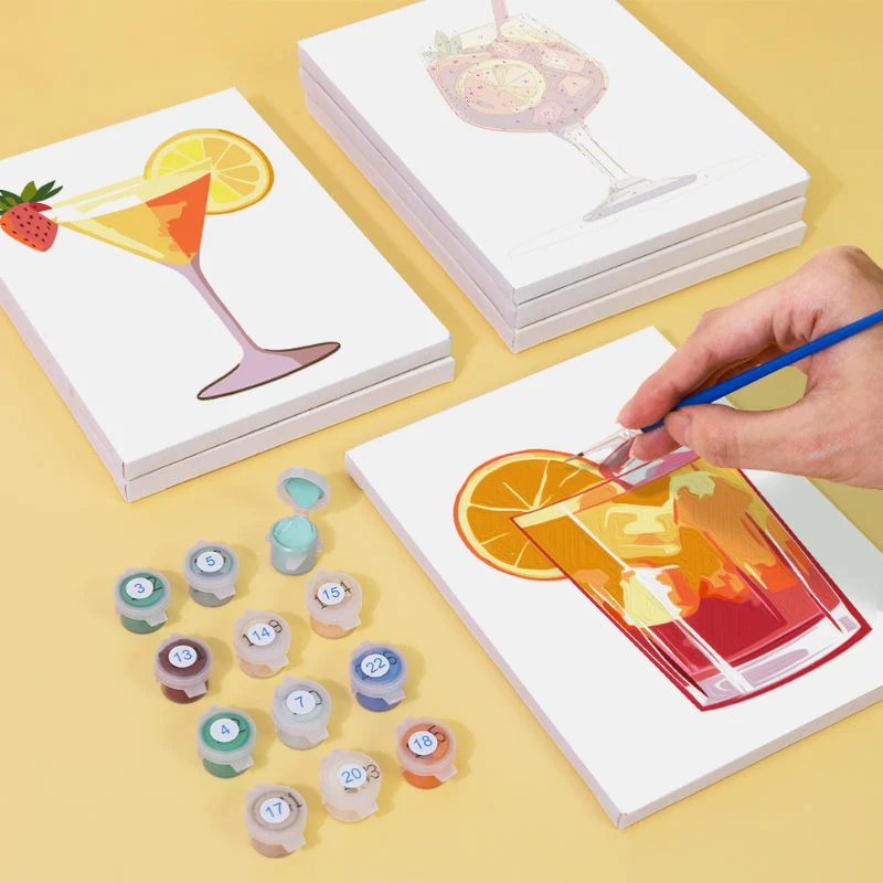 6 Mini Paintings - Summer Cocktail Set - Image 7