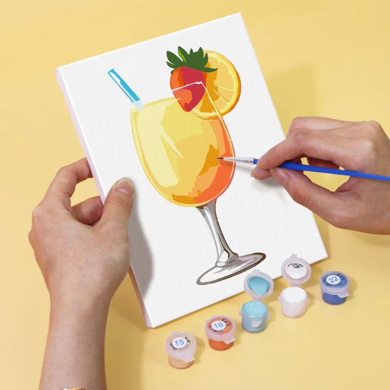 6 Mini Paintings - Summer Cocktail Set - Image 8