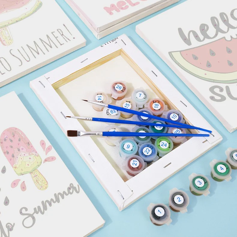 6 Mini Paintings - Summer Melon Set - Image 10