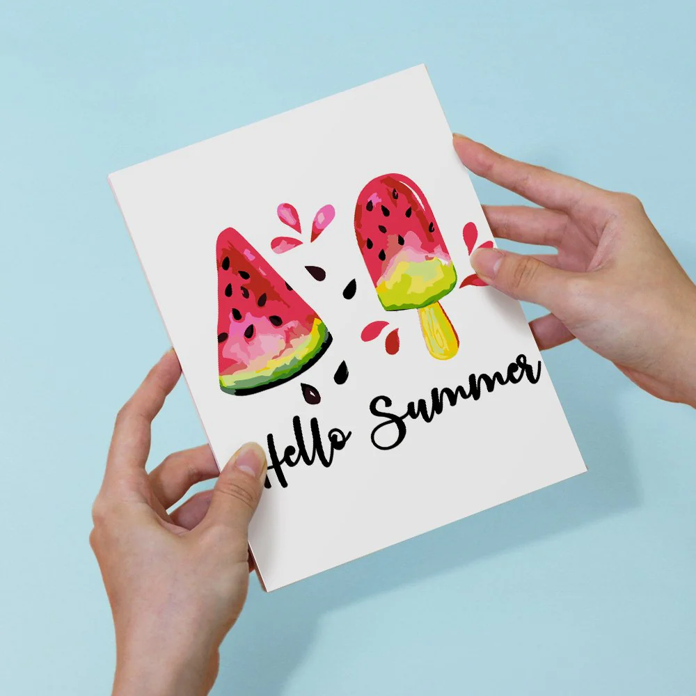 6 Mini Paintings - Summer Melon Set - Image 12