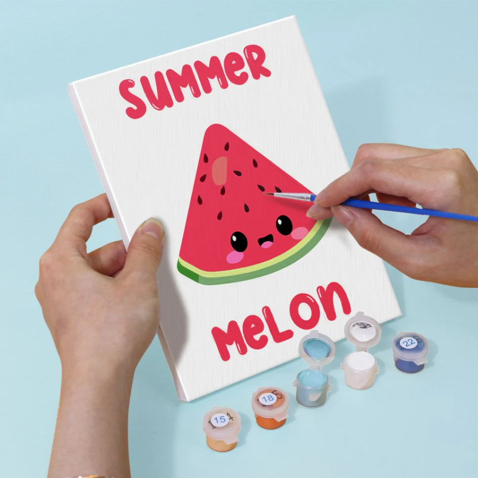 6 Mini Paintings - Summer Melon Set - Image 6