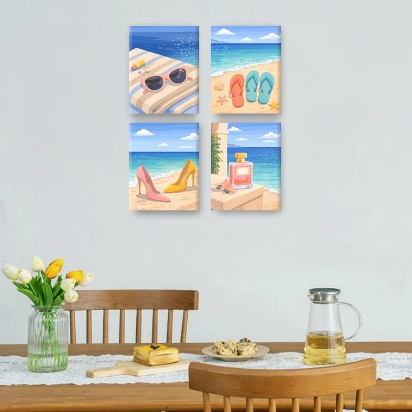 4 Mini Paintings - Summer Set - Image 2