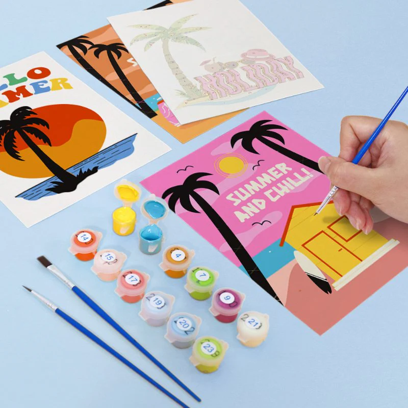 6 Mini Paintings - Summer Set - Image 15