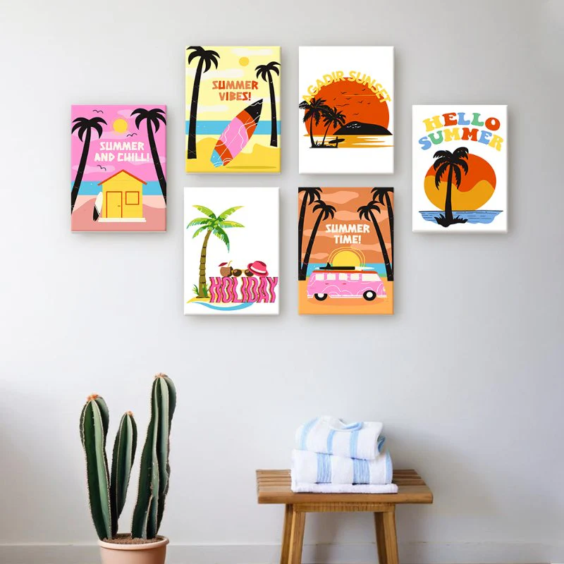 6 Mini Paintings - Summer Set - Image 2