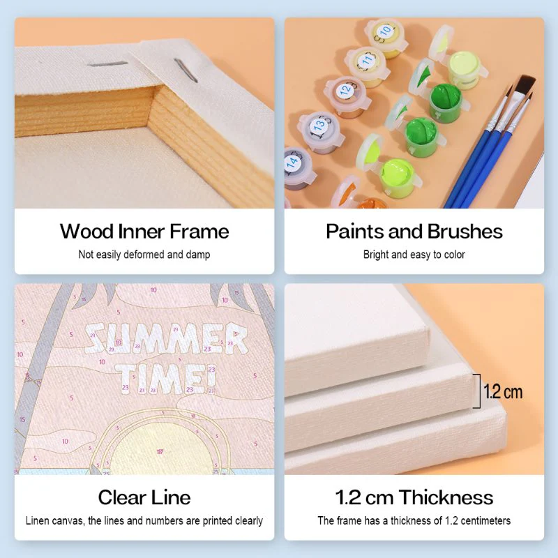6 Mini Paintings - Summer Set - Image 5