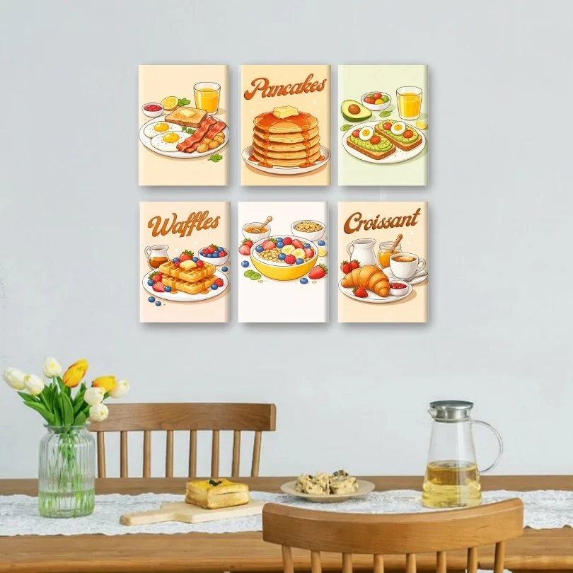 6 Mini Paintings - Sunday Brunch Set - Image 2