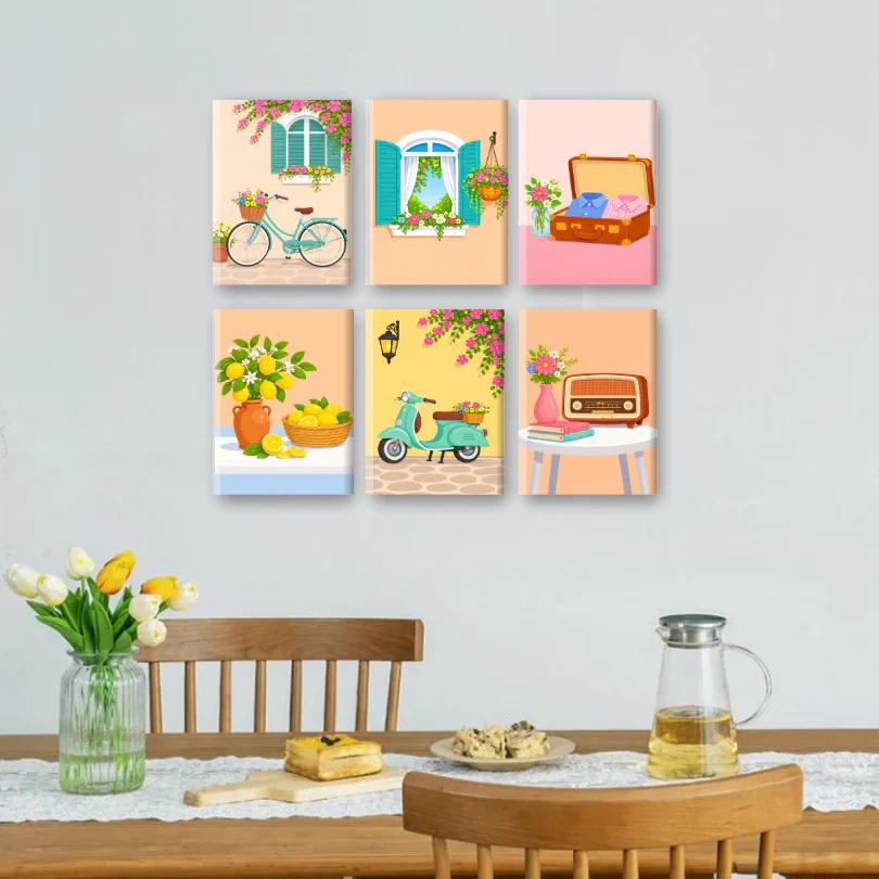 6 Mini Paintings - Sunny Italy Set - Image 2