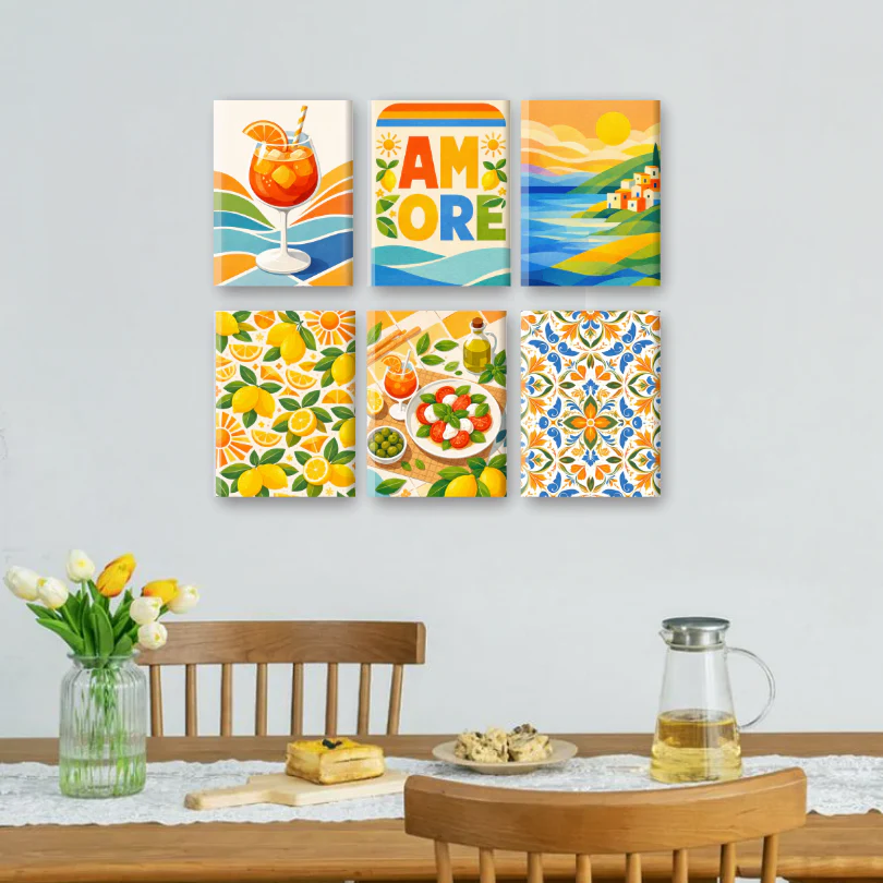 6 Mini Paintings - Sunny Italy Set - Image 2