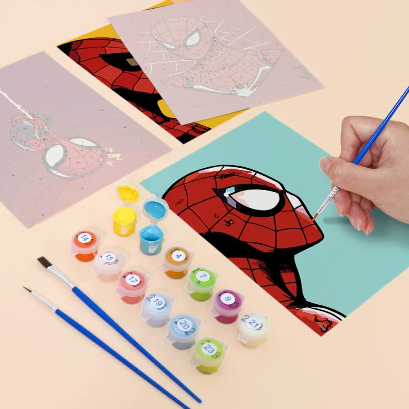 6 Mini Paintings - Superhero Set - Image 13