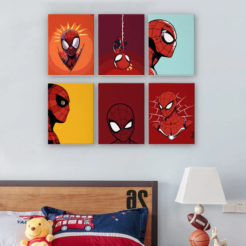 6 Mini Paintings - Superhero Set - Image 2