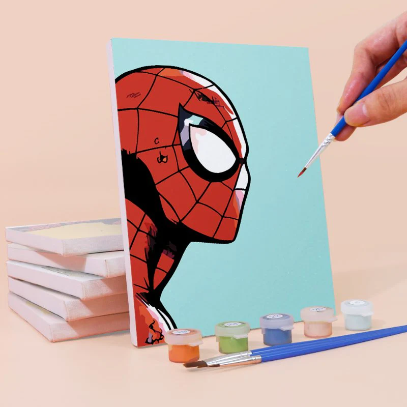 6 Mini Paintings - Superhero Set - Image 6
