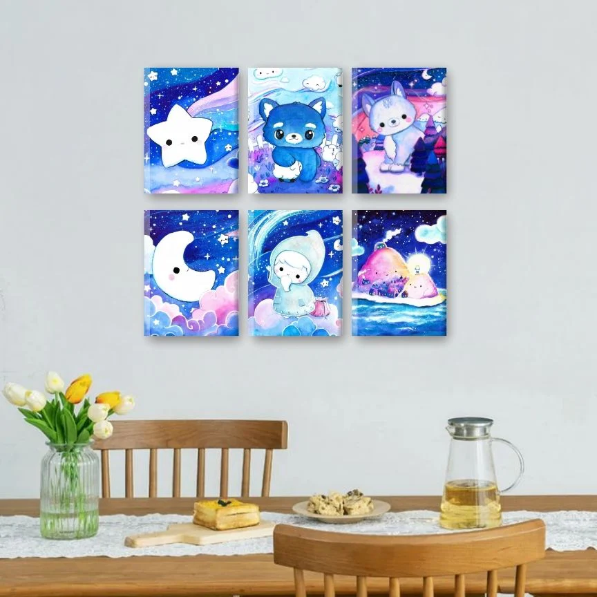 6 Mini Paintings | Sweet Dreams Set - By Tiny Tami - Image 2