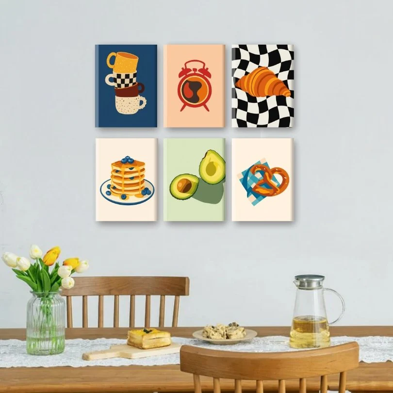 6 Mini Paintings | Tasty Mornings Set - Image 2