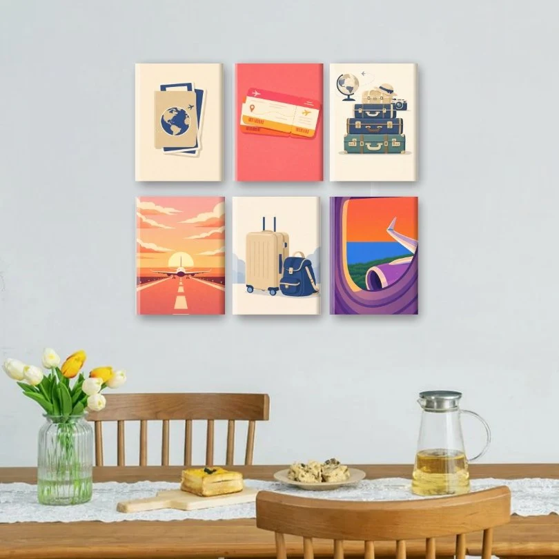 6 Mini Paintings - Travel Set - Image 2