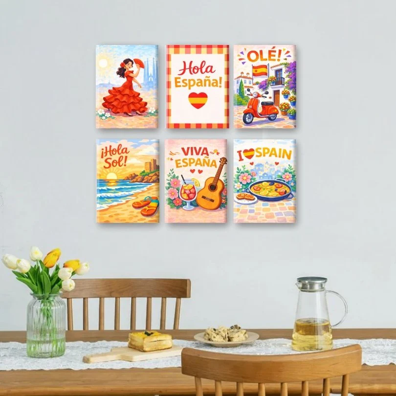 6 Mini Paintings - Viva Spain Set - Image 2