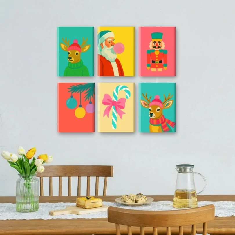 6 Mini Paintings | Vivid Christmas Set - Image 2