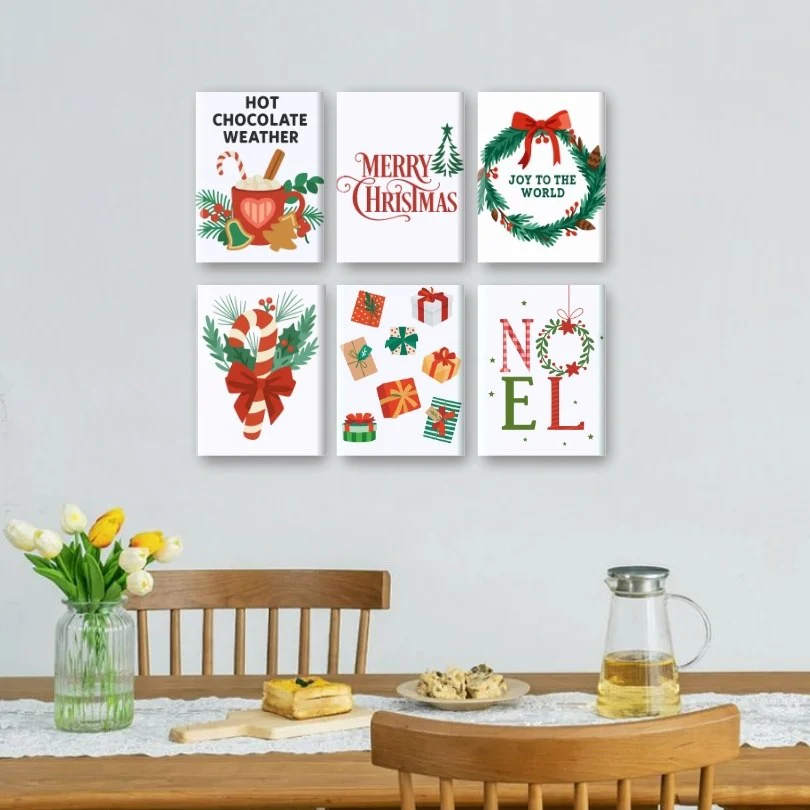 6 Mini Paintings - Christmas Holiday Set - Image 2