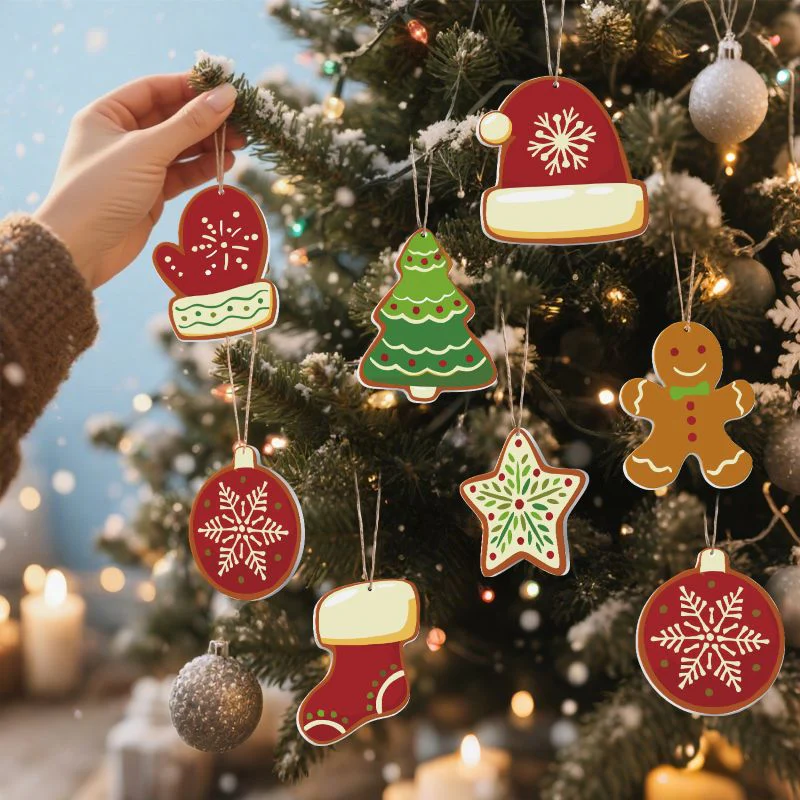 8 Christmas hangers - Winter set - Image 4