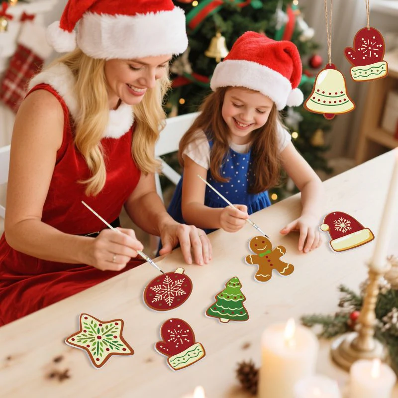 8 Christmas hangers - Winter set - Image 5