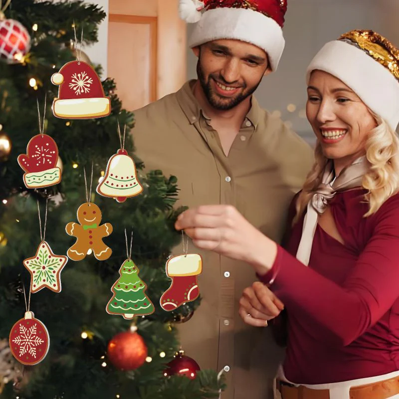8 Christmas hangers - Winter set - Image 6