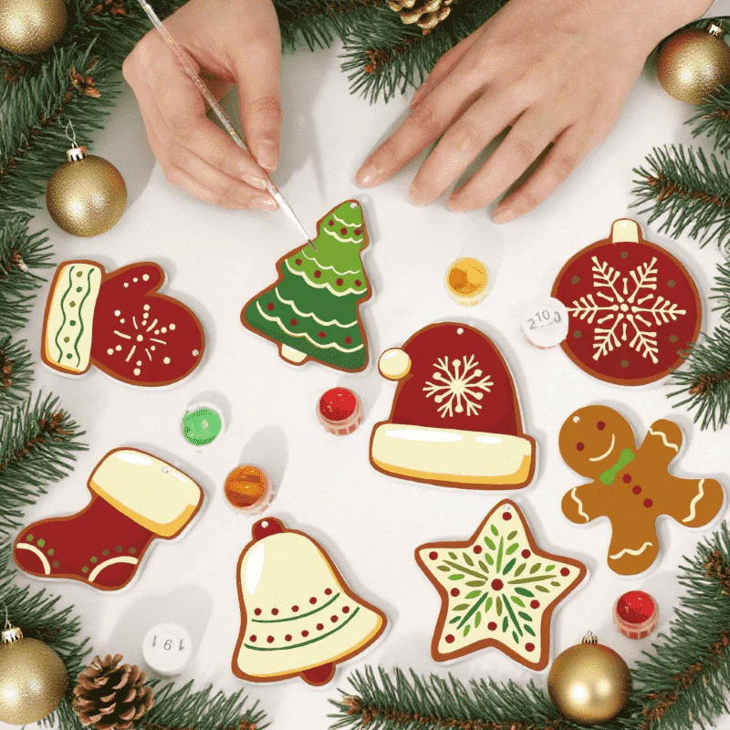 8 Christmas hangers - Winter set - Image 8