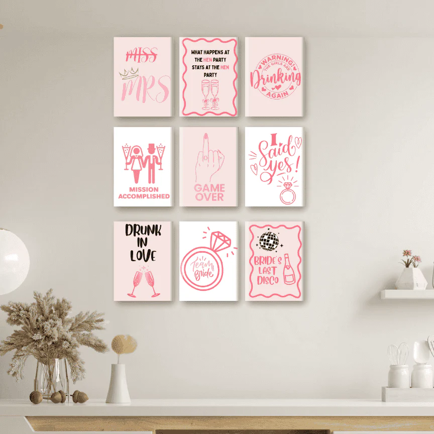9 Mini Paintings – Bachelorette Set - Image 2