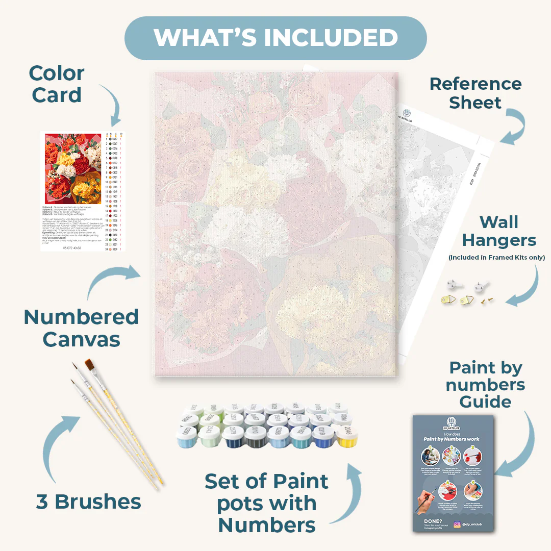 A bouquet sale | Paint by Number - Image 3