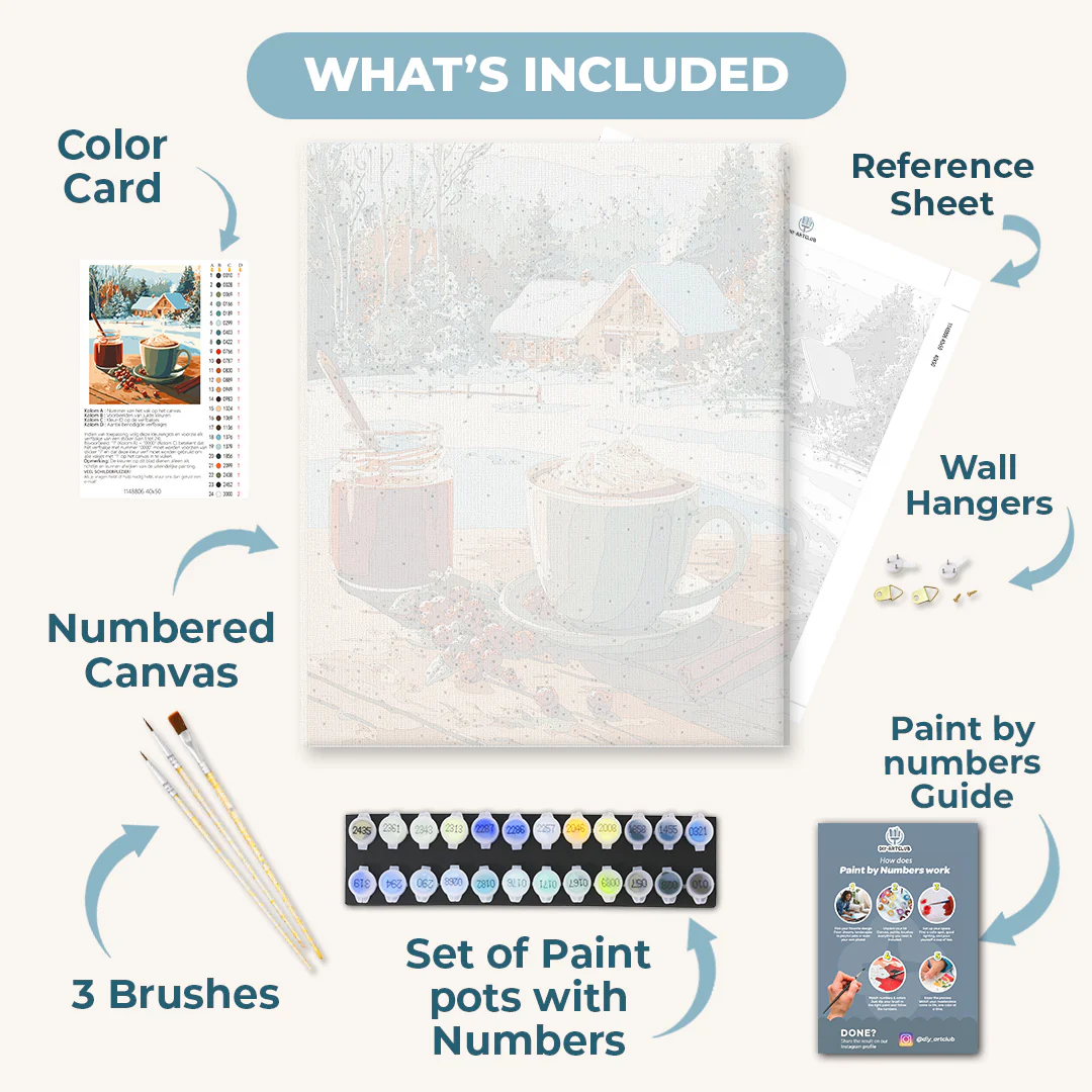 A cozy Winter | Paint by Number - Image 3