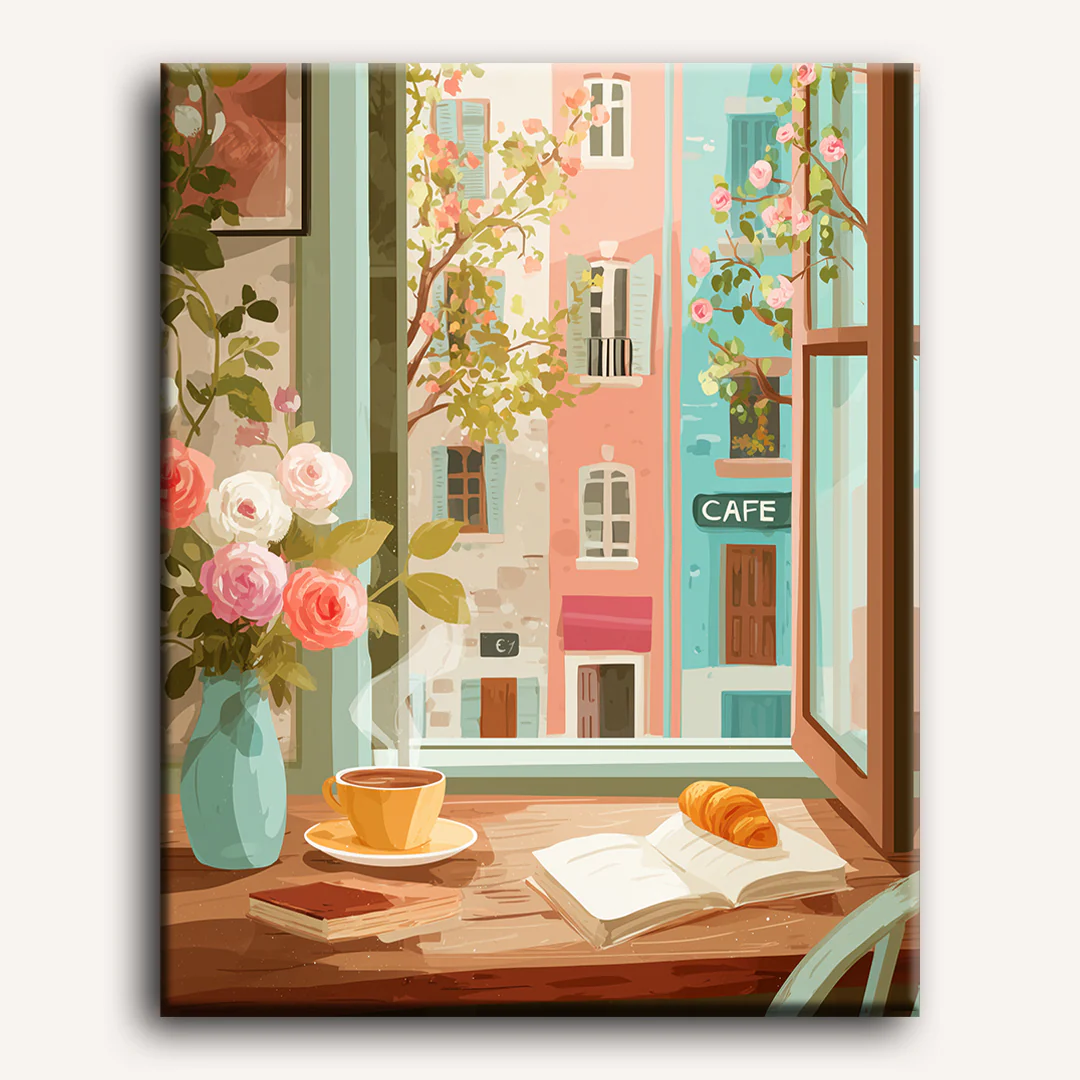 A writer's morning | Paint by Number - Image 2