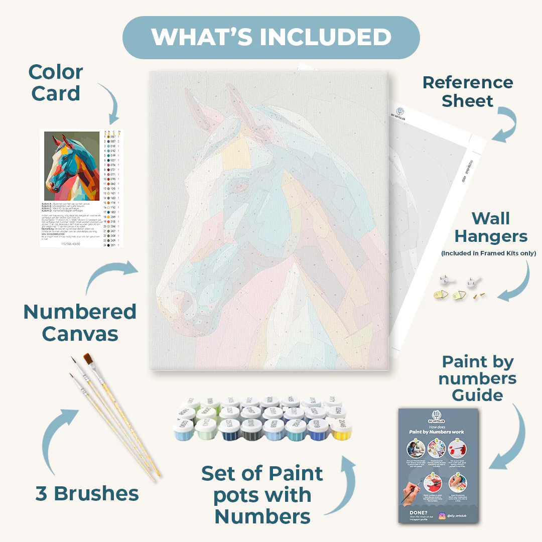 Abstract horse | Paint by Number - Image 3