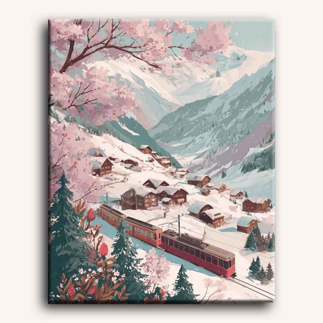 Alpine express | Paint by Number - Image 2