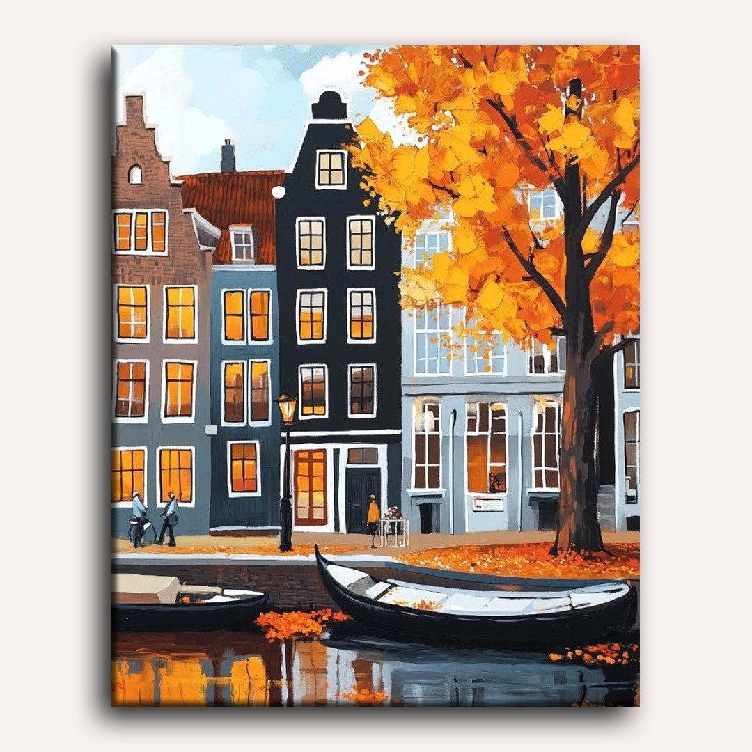 Amazing Amsterdam | Paint by Numbers - Image 2
