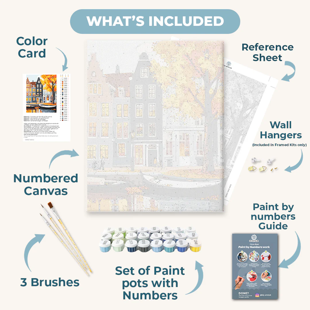 Amazing Amsterdam | Paint by Numbers - Image 3