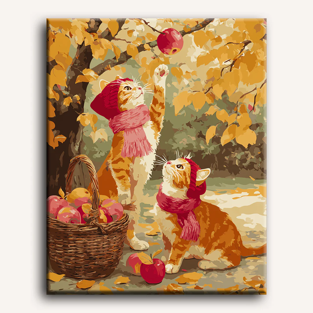 Apples picking | Paint by Number - Image 2