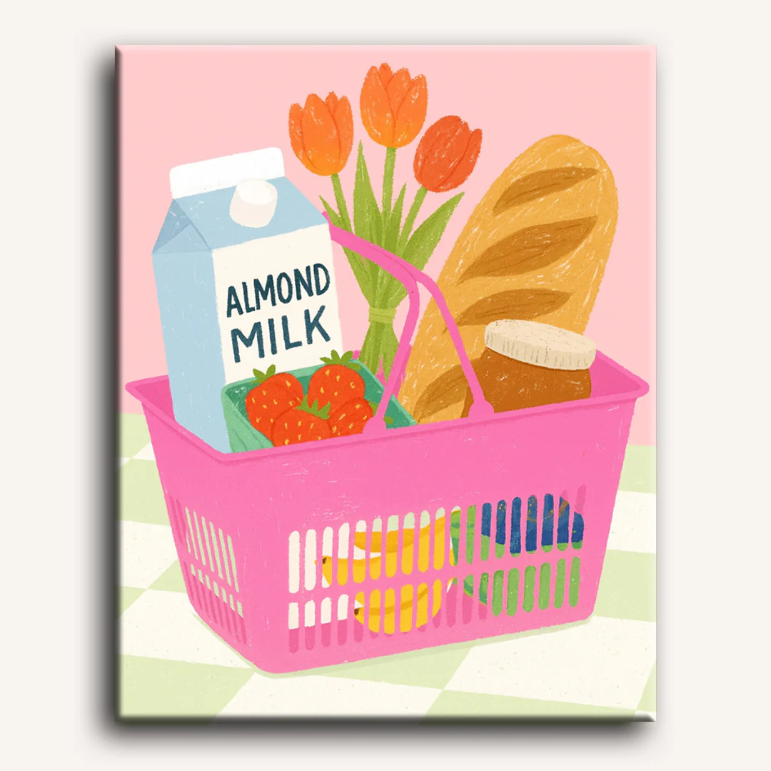 Basket for Her | Paint by Number - Image 2