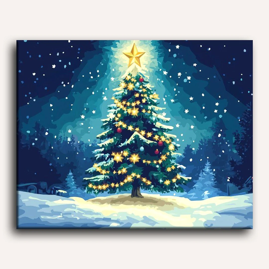 Beautiful Christmas Tree | Paint by Numbers - Image 2