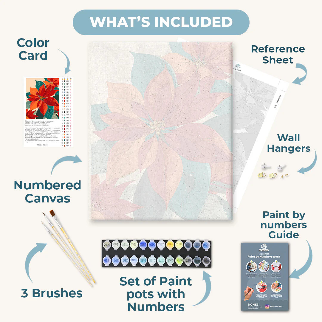 Bloom of December | Paint by Number - Image 3