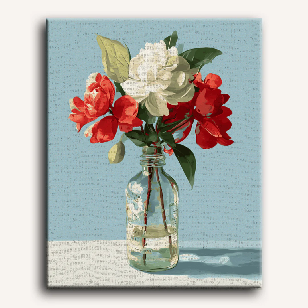 Bottled Flowers | Paint by Number - Image 2