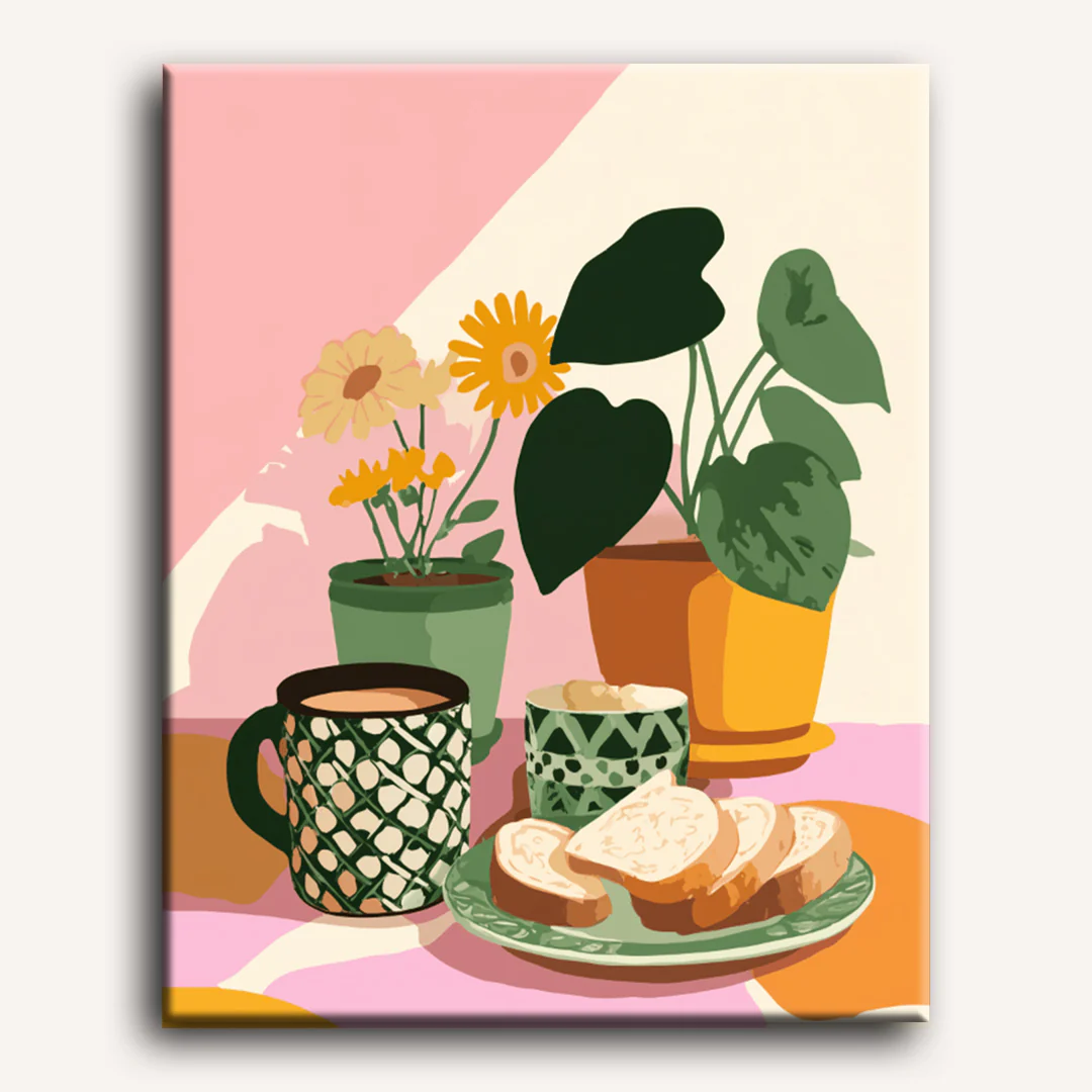 Breakfast table | Paint by Number - Image 2