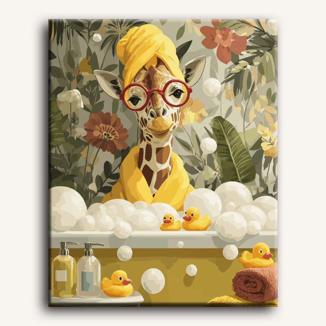 Bubble bath day | Paint by Number - Image 2