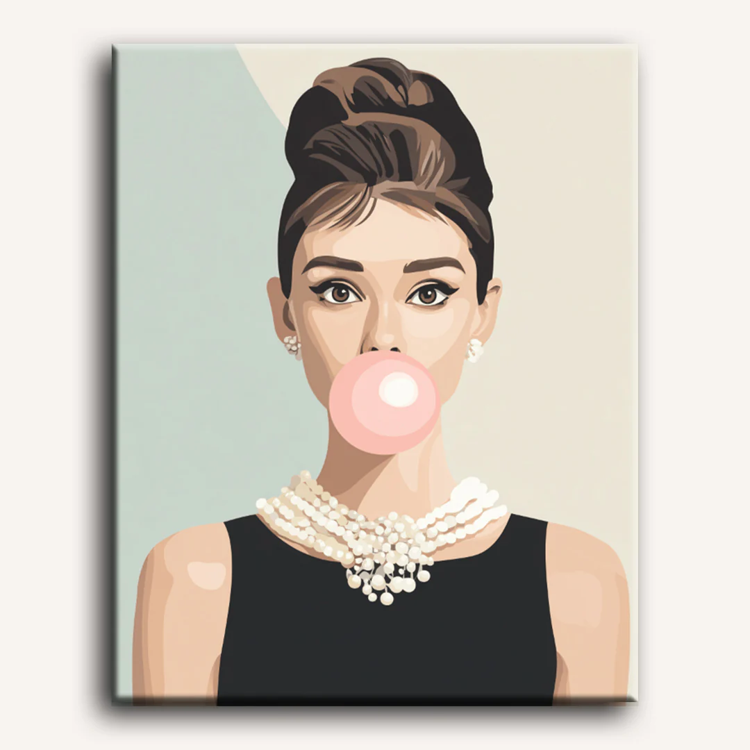 Bubblegum Elegance | Paint by Number - Image 2