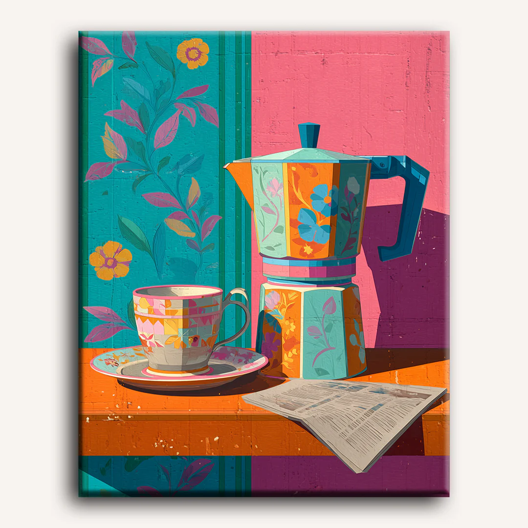 Café à la Couleur | Paint by Number - Image 2