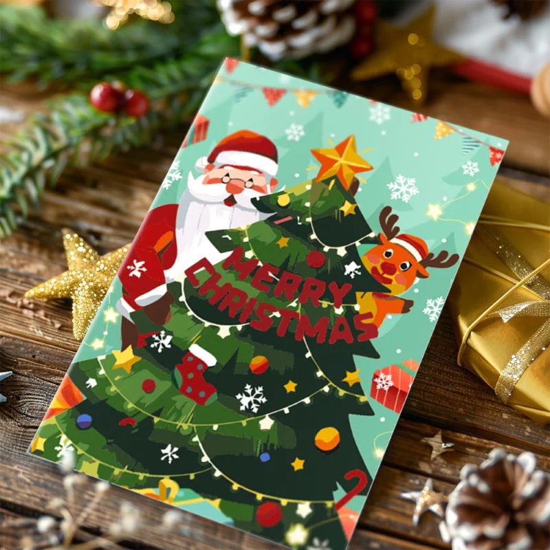 Paint by Number Christmas Cards | 6 Pieces - Image 11