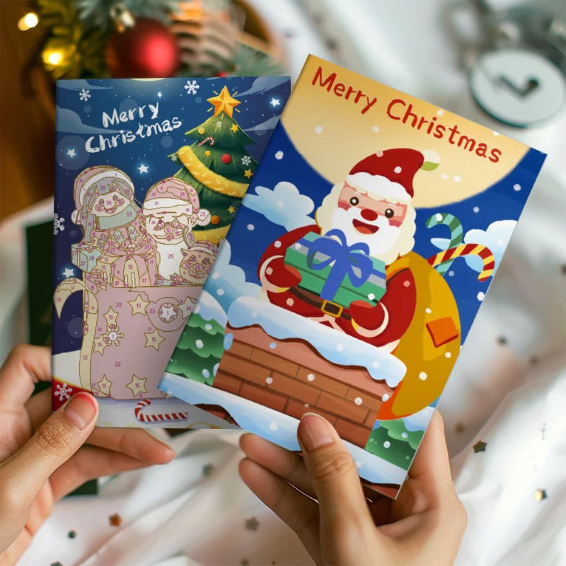 Paint by Number Christmas Cards | 6 Pieces - Image 7