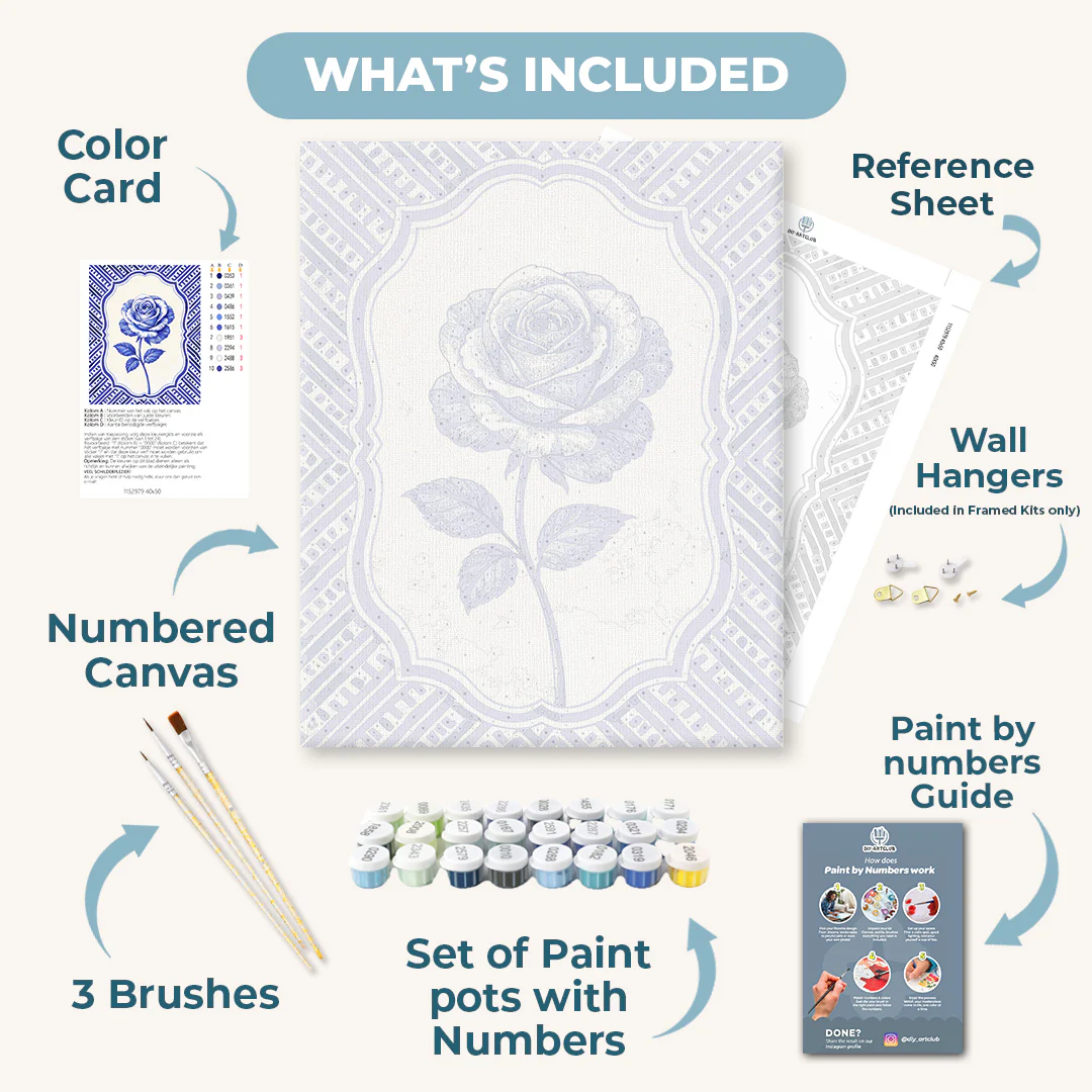 Ceramic Rose | Paint by Number - Image 3