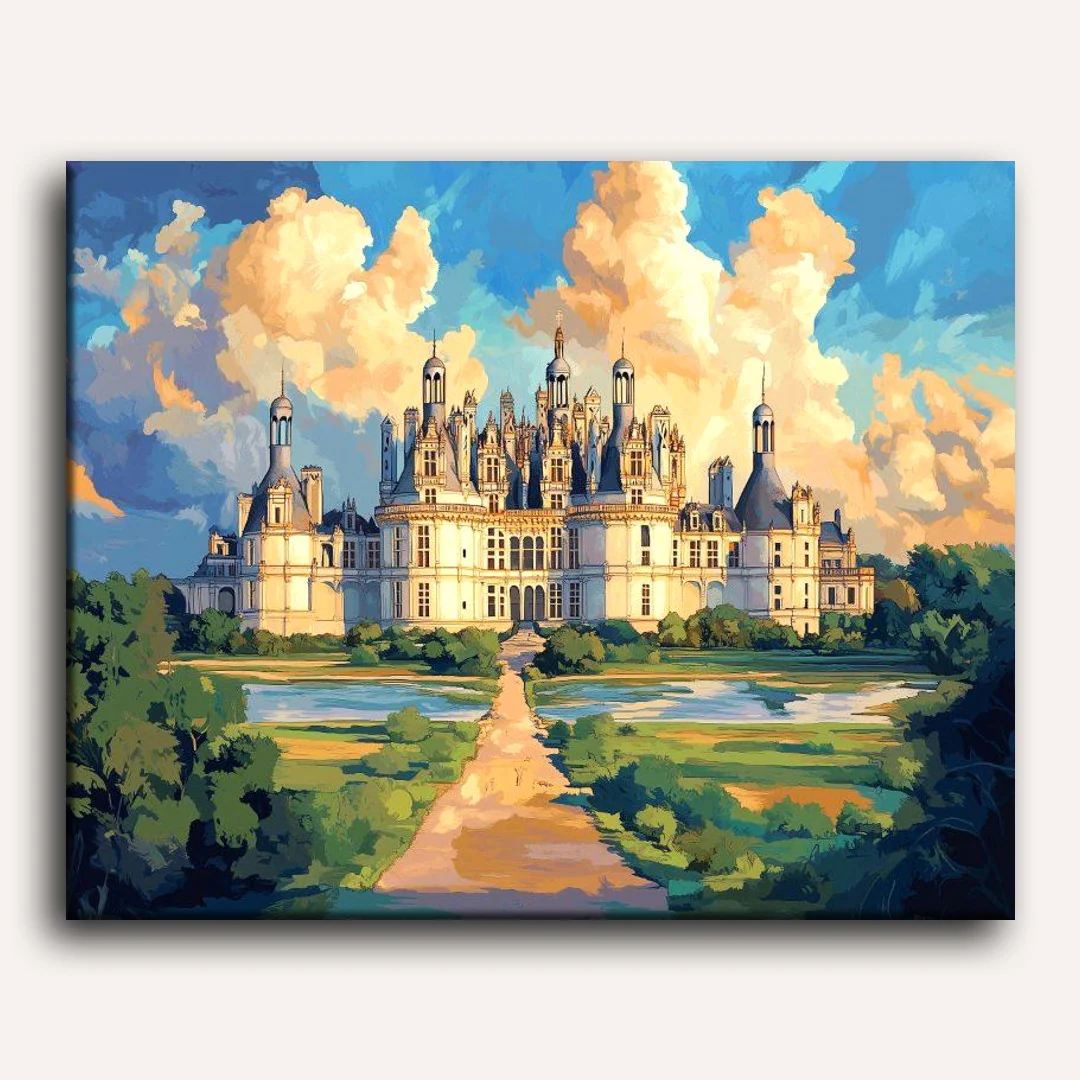 Chambord Castle | Paint by Numbers - Image 2