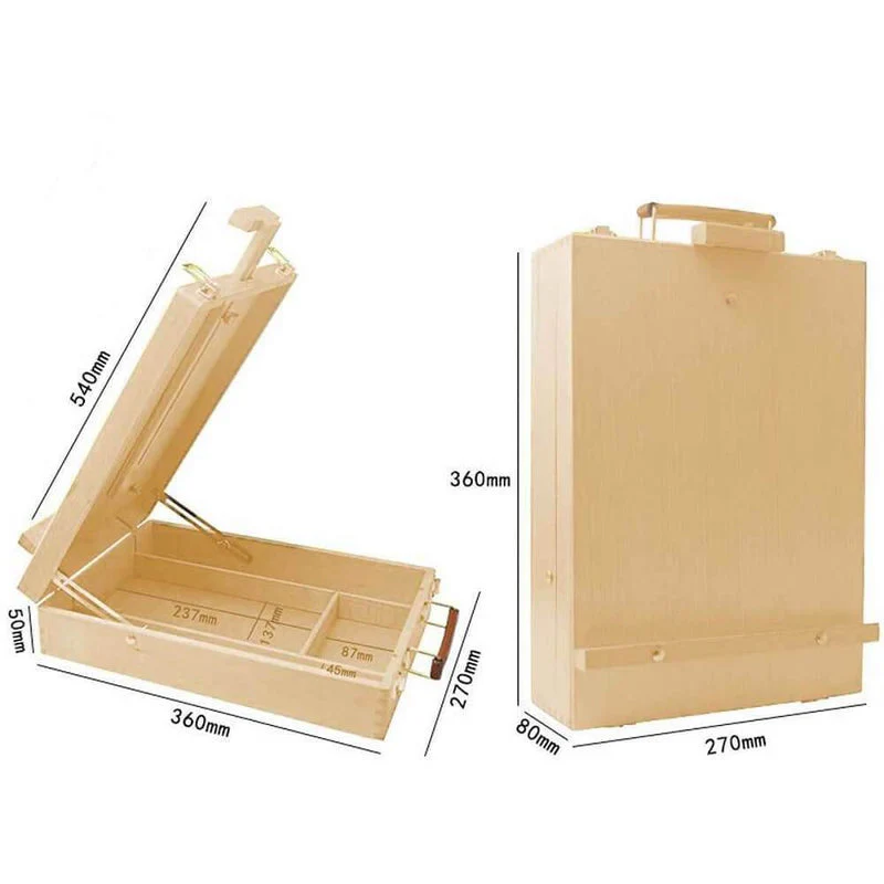 Wooden Easel with Storage Box - Image 4