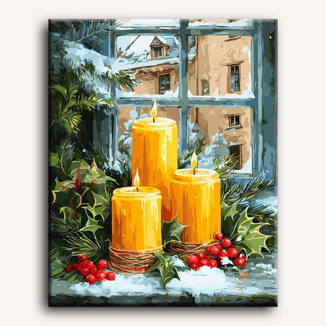 Christmas Candles | Paint by Number - Image 2
