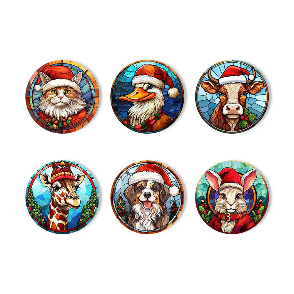 Christmas Coasters | 6 Pieces | Paint by Numbers - Image 7