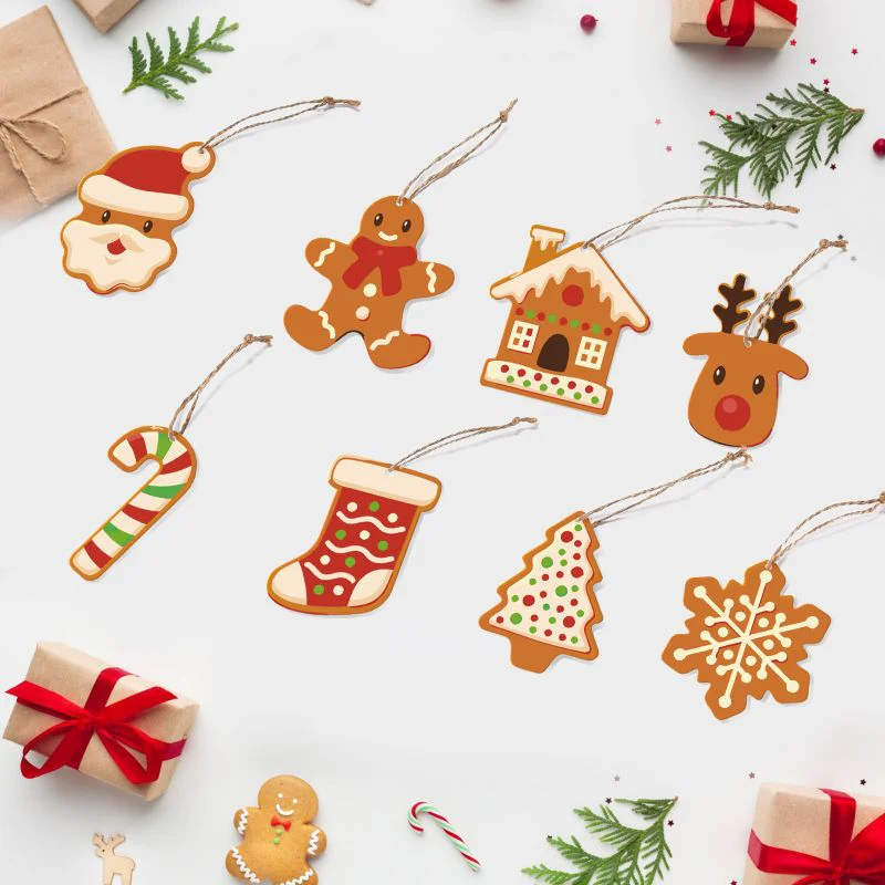 8 Christmas hangers - Christmas cookies set - Image 3